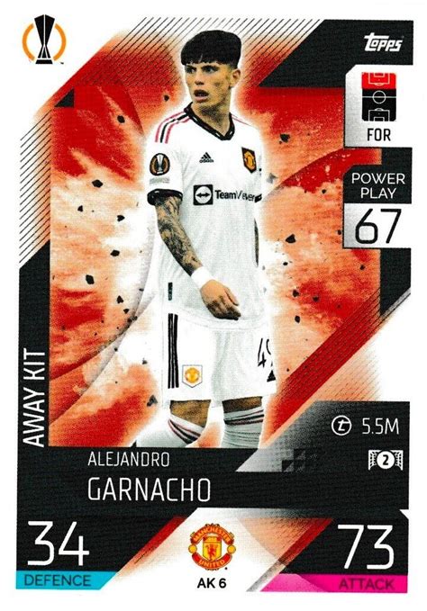 garnacho match attax home kit
